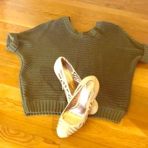 American Eagle Outfitters Army Green Top